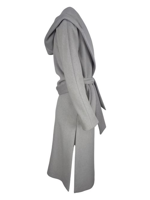 cappotto donna a vestaglia grigio La fille des fleurs | HEATHERgrigio